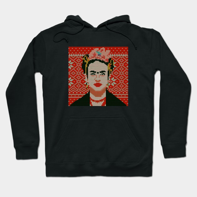 FRIDA UGLY CHRISTMAS PATCH Hoodie by miskel